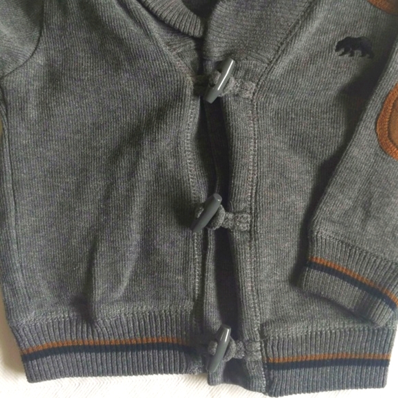 little rebel shawl collar grandpa toggle button cardigan sweater 18-24 months - Picture 5 of 9